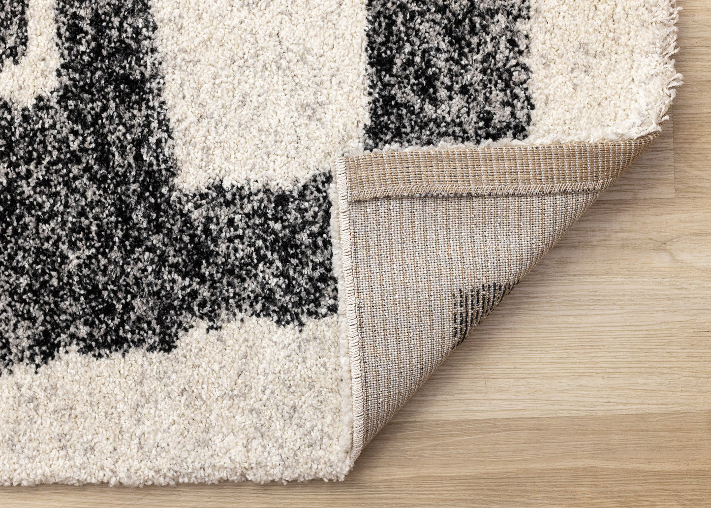 Contemporary Distressed White Area Rug