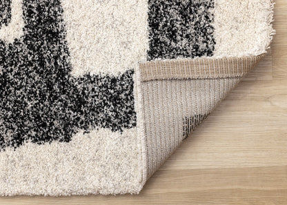 Contemporary Distressed White Area Rug