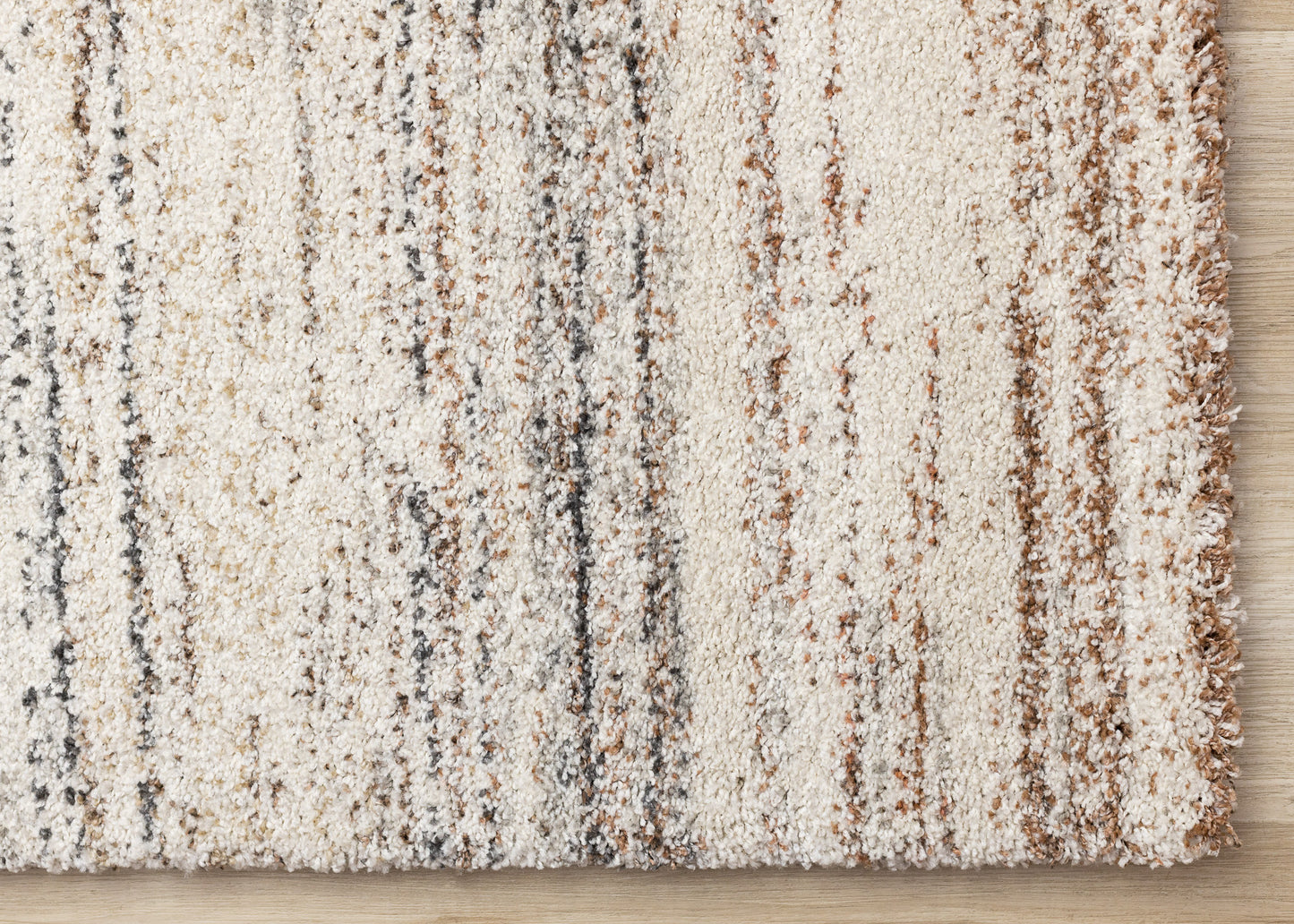 Contemporary Distressed White Area Rug