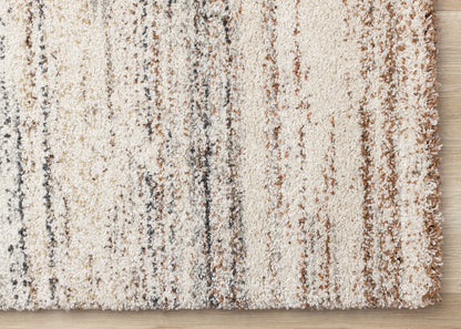 Contemporary Distressed White Area Rug