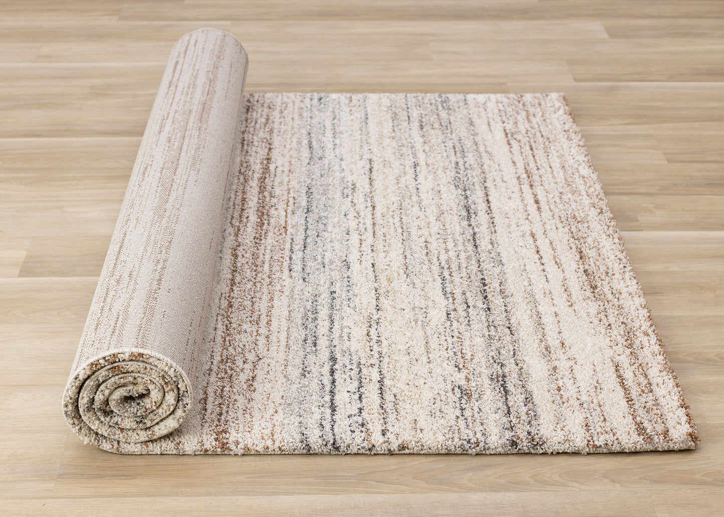 Contemporary Distressed White Area Rug