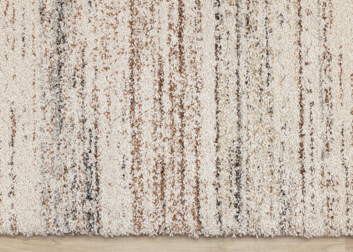 Contemporary Distressed White Area Rug