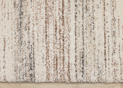 Contemporary Distressed White Area Rug