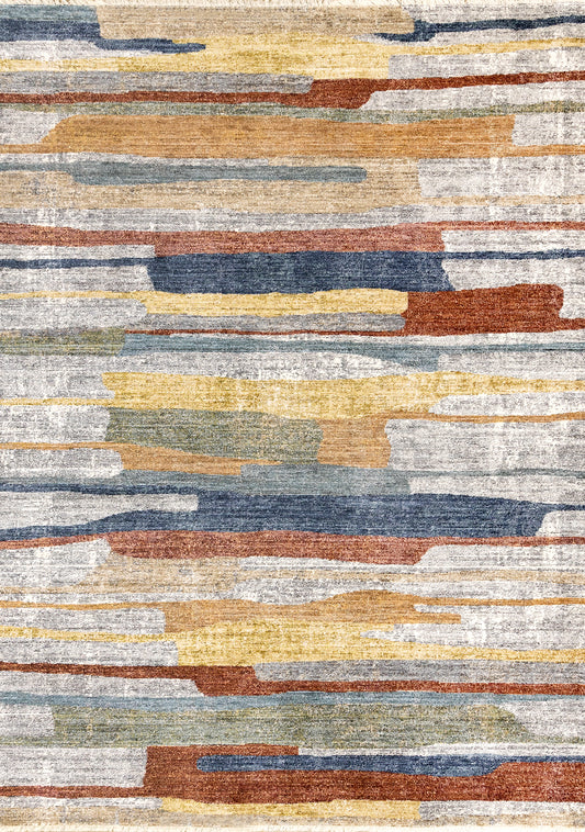 Contemporary Organic Grey Area Rug