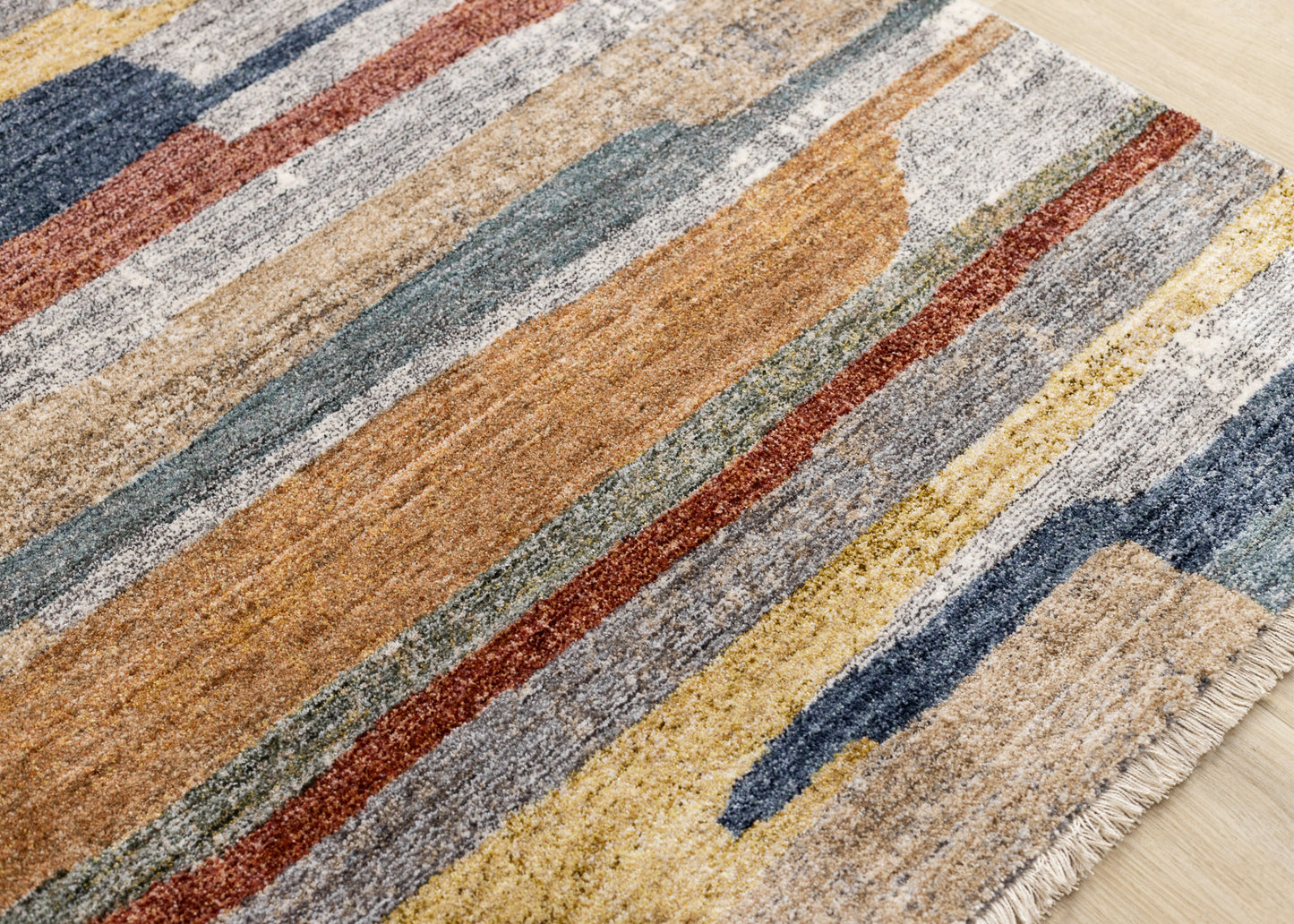 Contemporary Organic Grey Area Rug-4