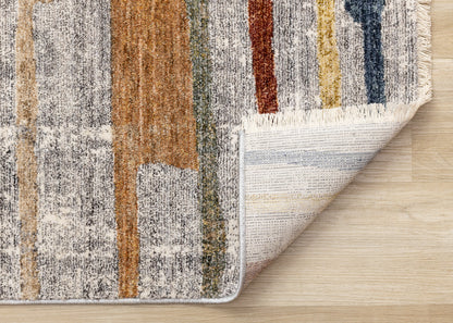 Contemporary Organic Grey Area Rug-6