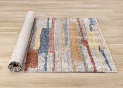 Contemporary Organic Grey Area Rug-7