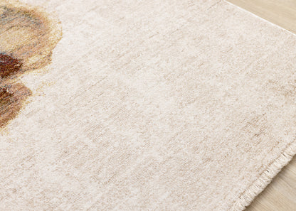 Contemporary Organic Beige Area Rug