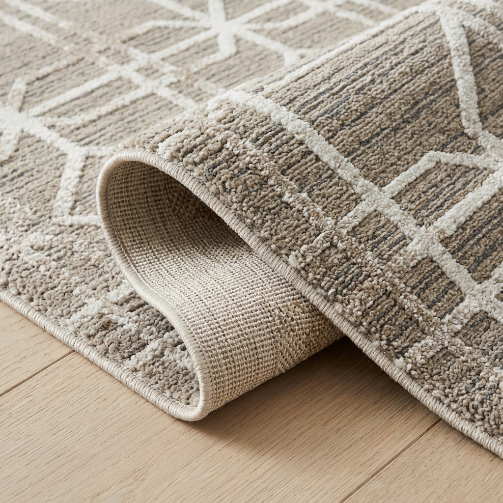 Alfombra beige moderna abstracta Nomad