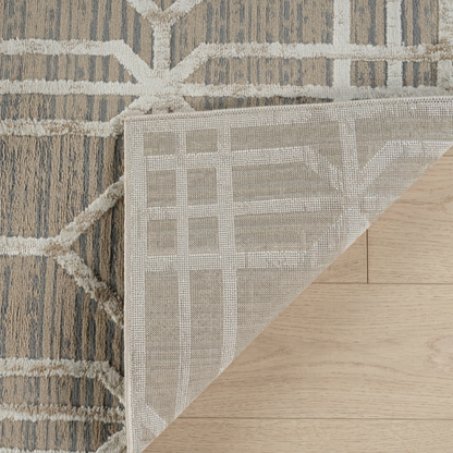 Alfombra beige moderna abstracta Nomad