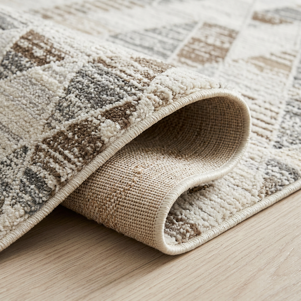Alfombra beige moderna abstracta Nomad