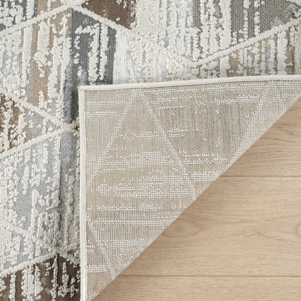 Alfombra beige moderna abstracta Nomad