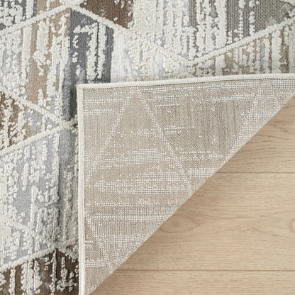 Alfombra beige moderna abstracta Nomad