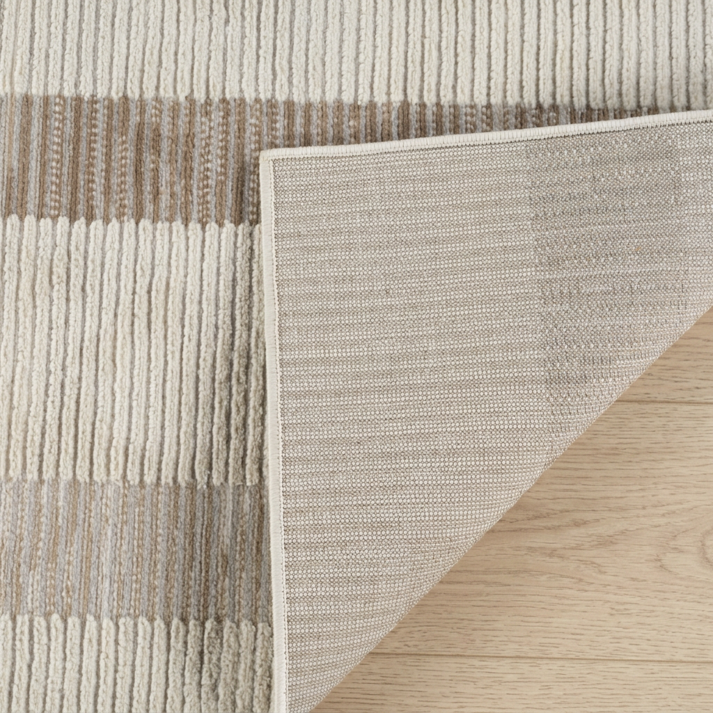 Alfombra beige moderna abstracta Nomad