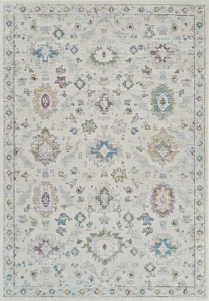 Darya Oriental Contemporary Beige and Cream Indoor Rug