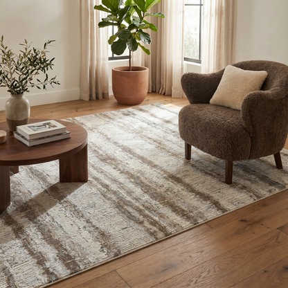 Alfombra beige moderna abstracta Nomad