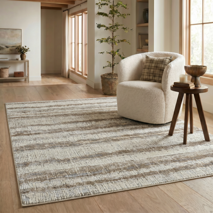 Alfombra beige moderna abstracta Nomad