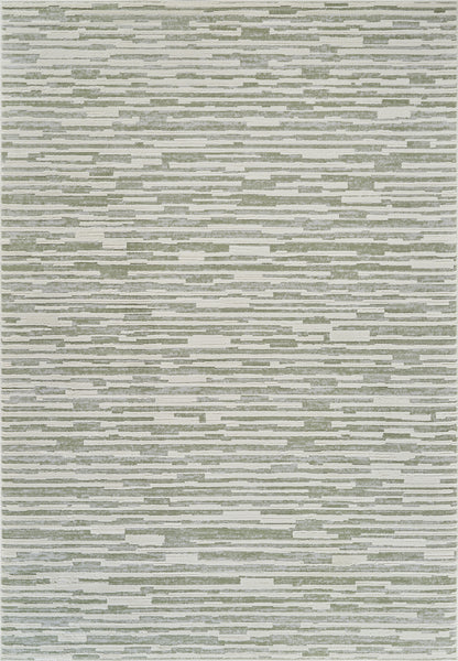 Riva Abstract Contemporary Green and Beige Indoor Rug-3