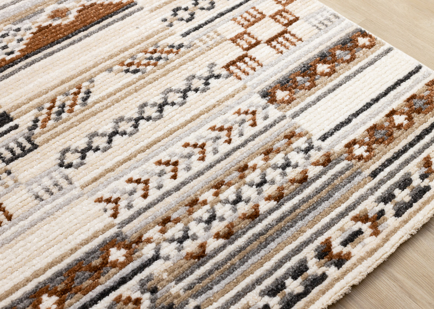 Tribal Southwestern Cream Area Rug