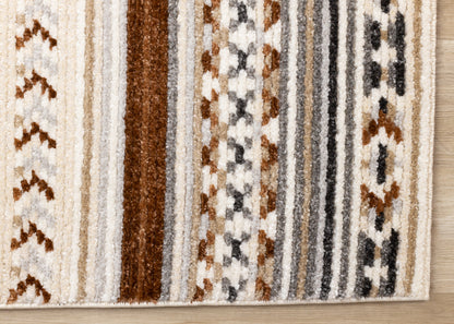 Tribal Southwestern Cream Area Rug