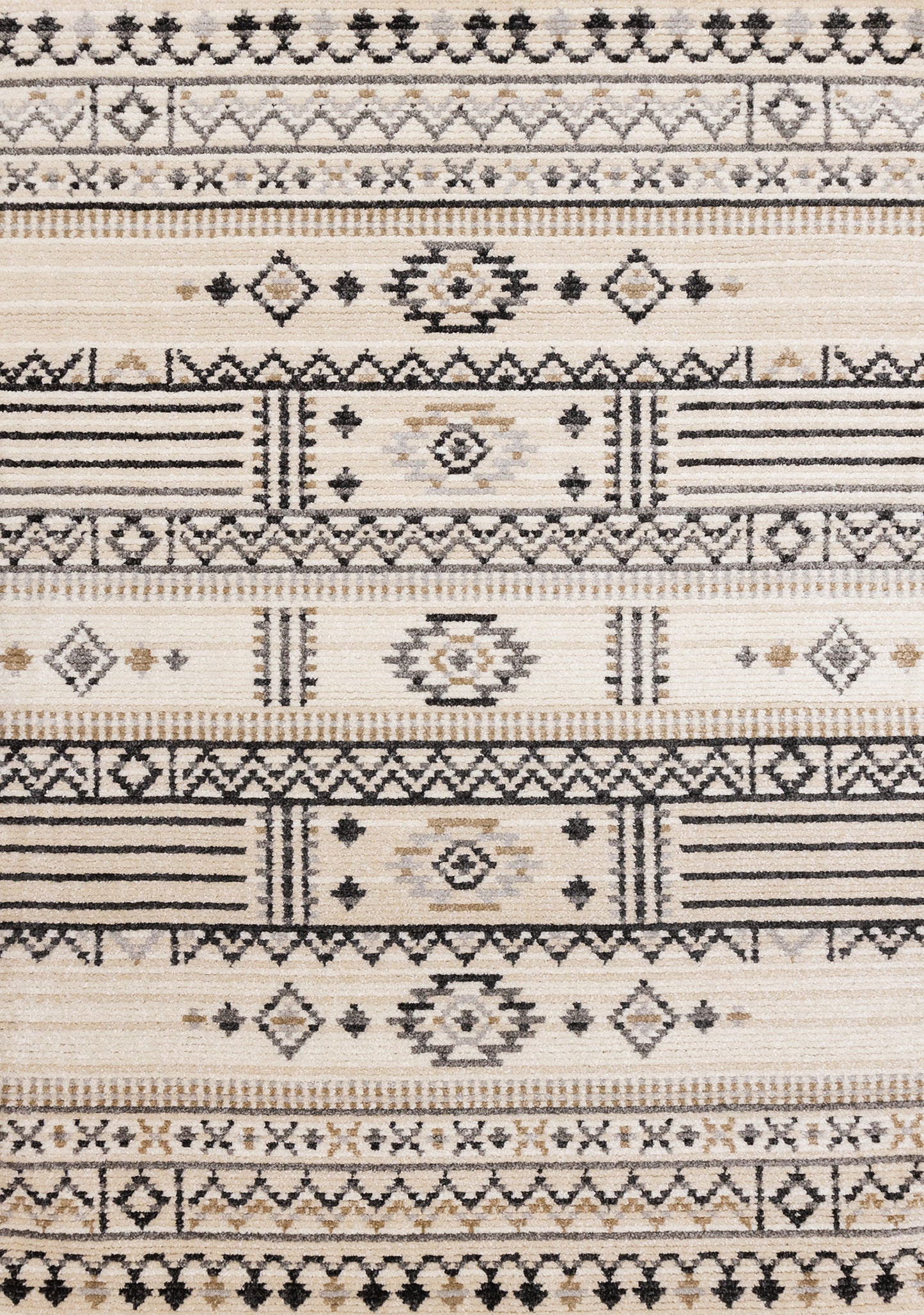 Tribal Southwestern Cream Area Rug-1