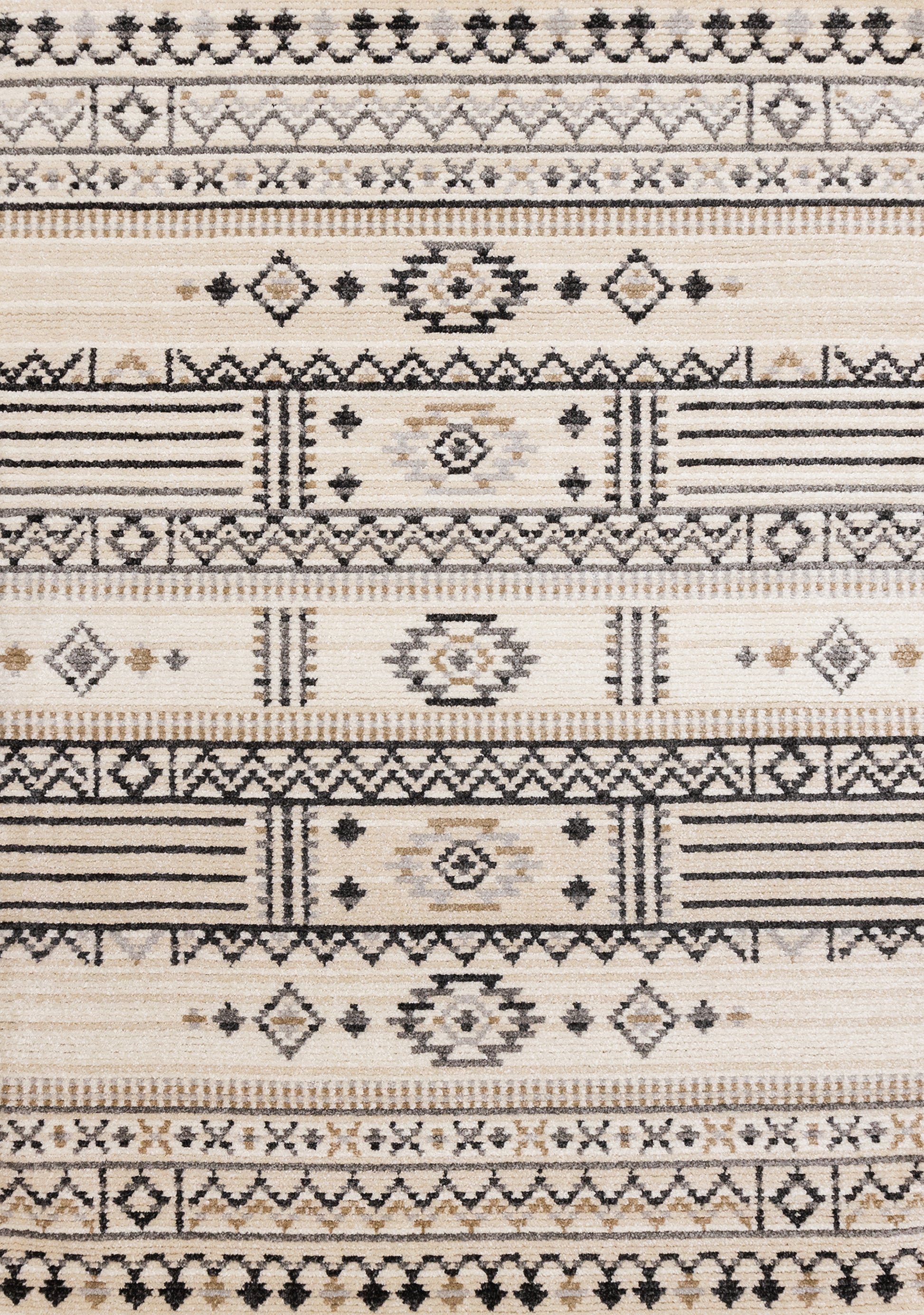 Tribal Southwestern Cream Area Rug-1
