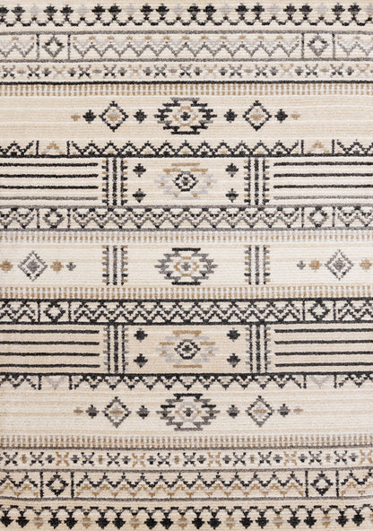 Tribal Southwestern Cream Area Rug-1