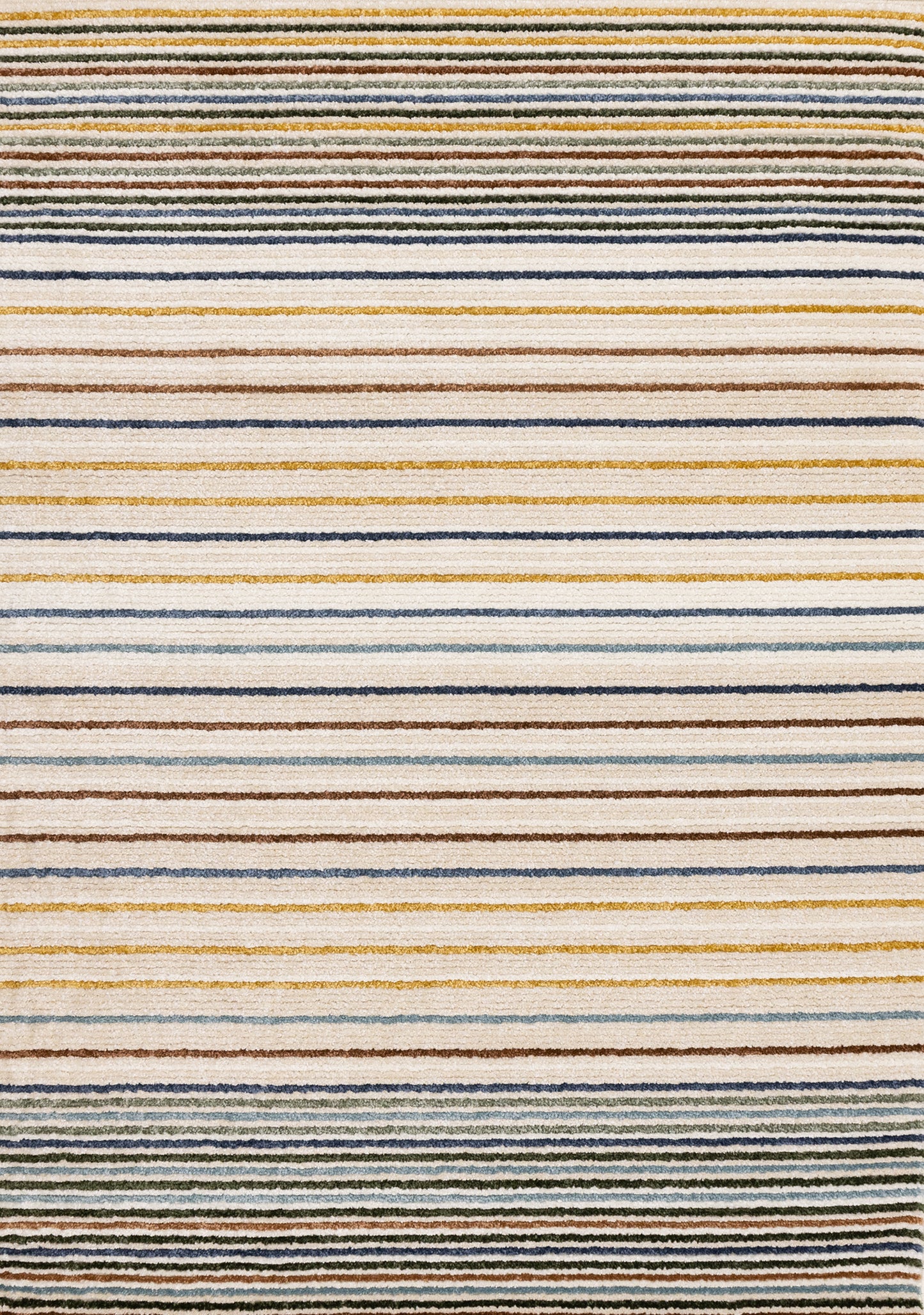 Contemporary Stripes Cream Area Rug