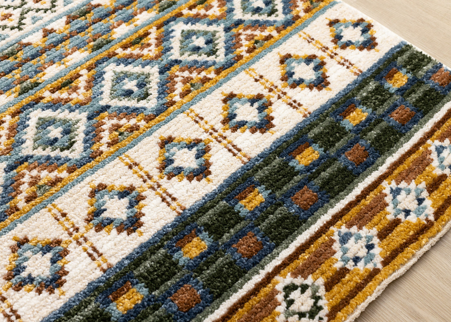 Tribal Southwestern Cream Area Rug