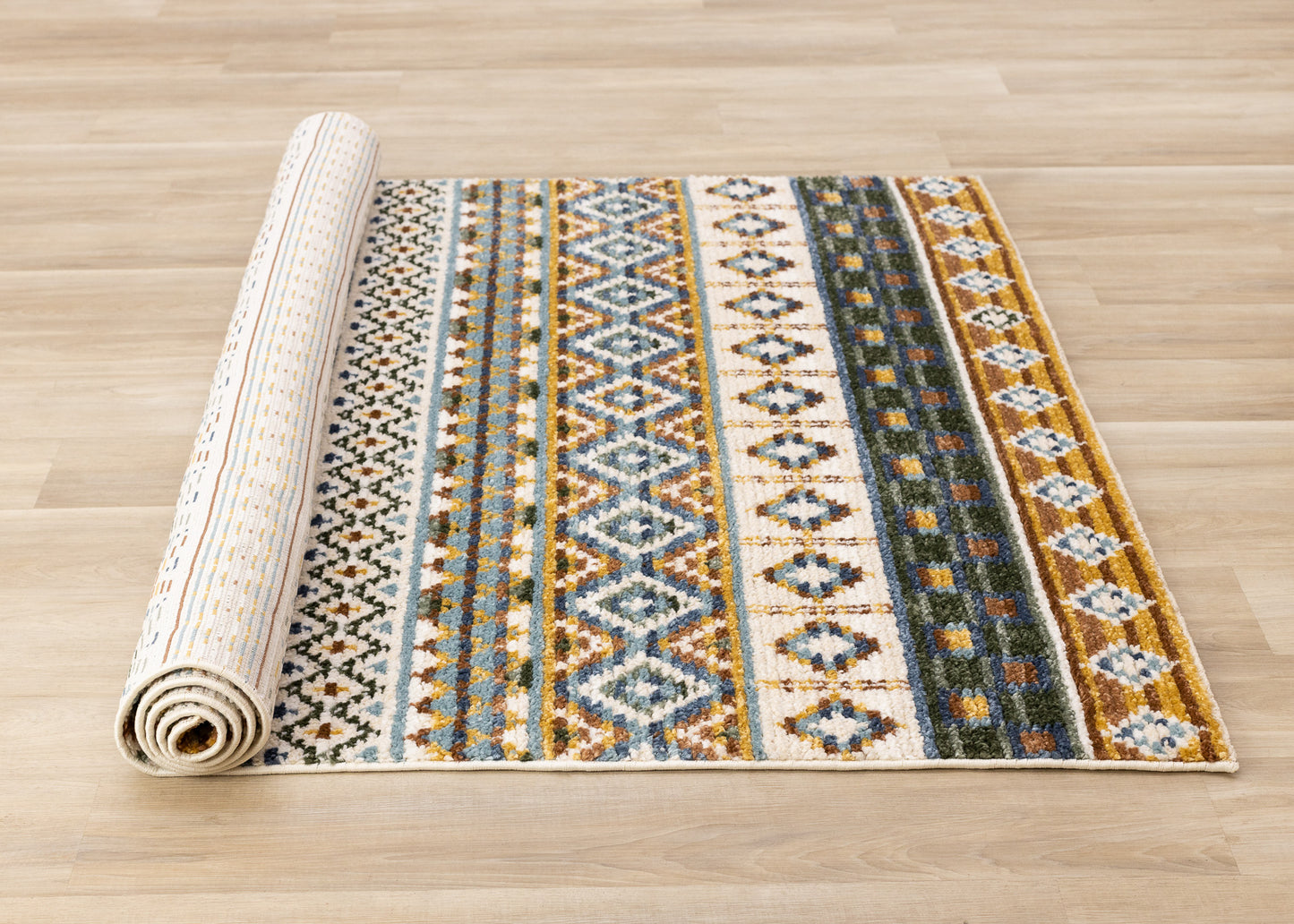 Tribal Southwestern Cream Area Rug