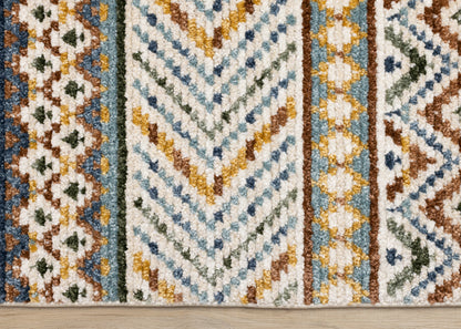 Tribal Southwestern Cream Area Rug