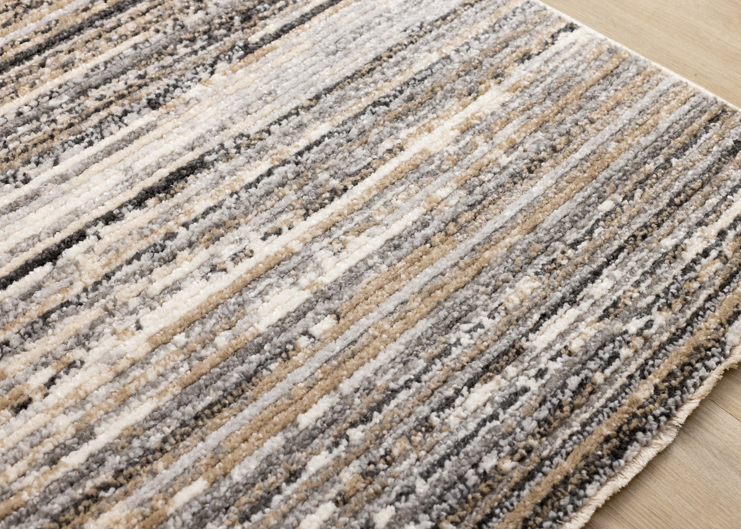 Contemporary Stripes Grey Area Rug