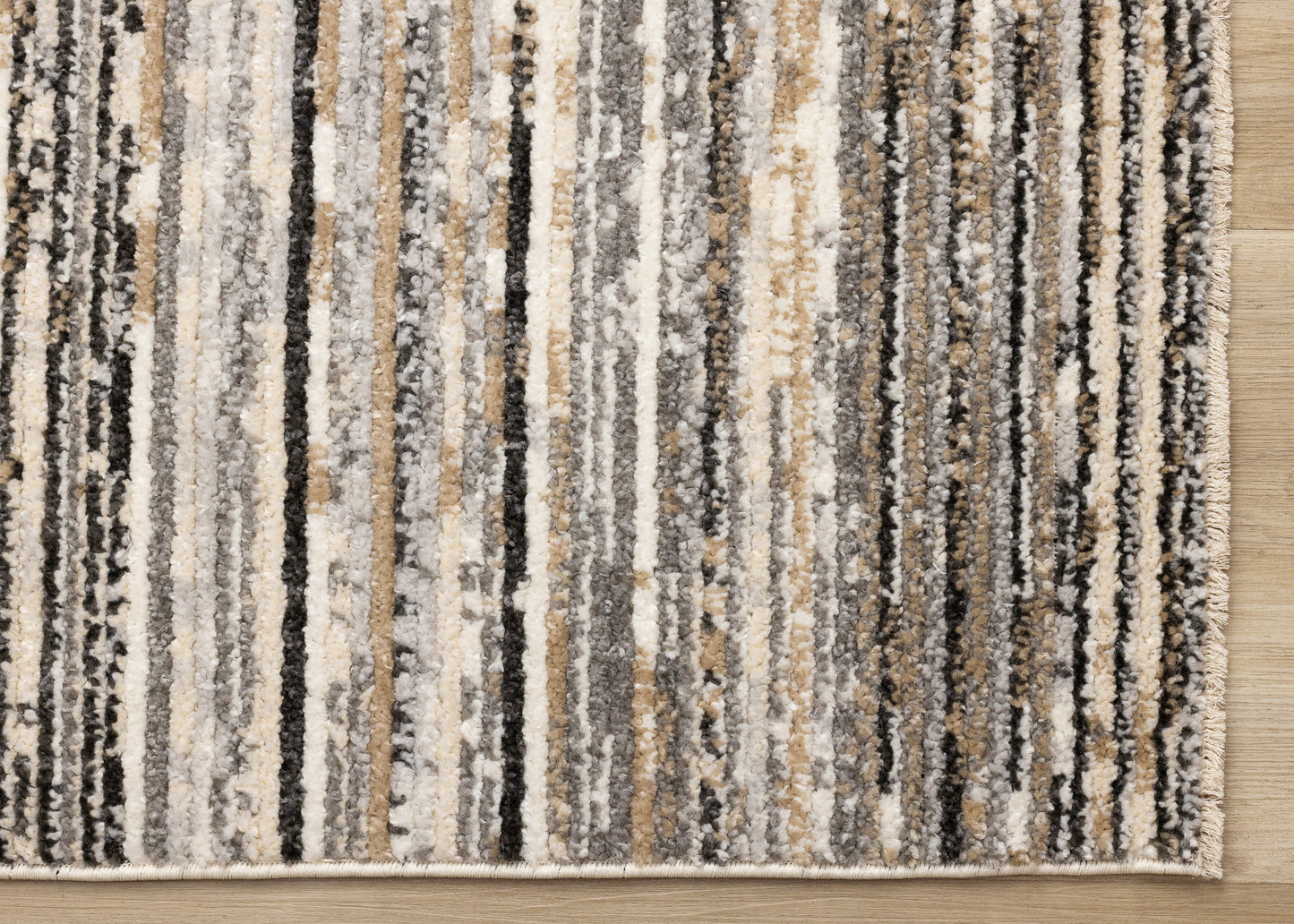 Contemporary Stripes Grey Area Rug