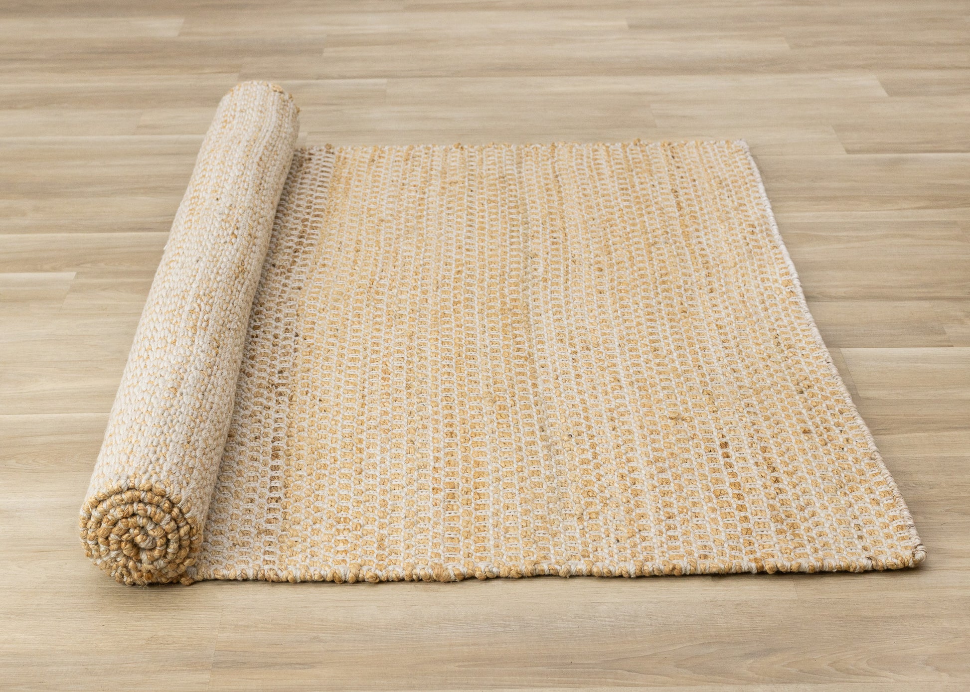 Contemporary Stripes Cream Area Rug-7