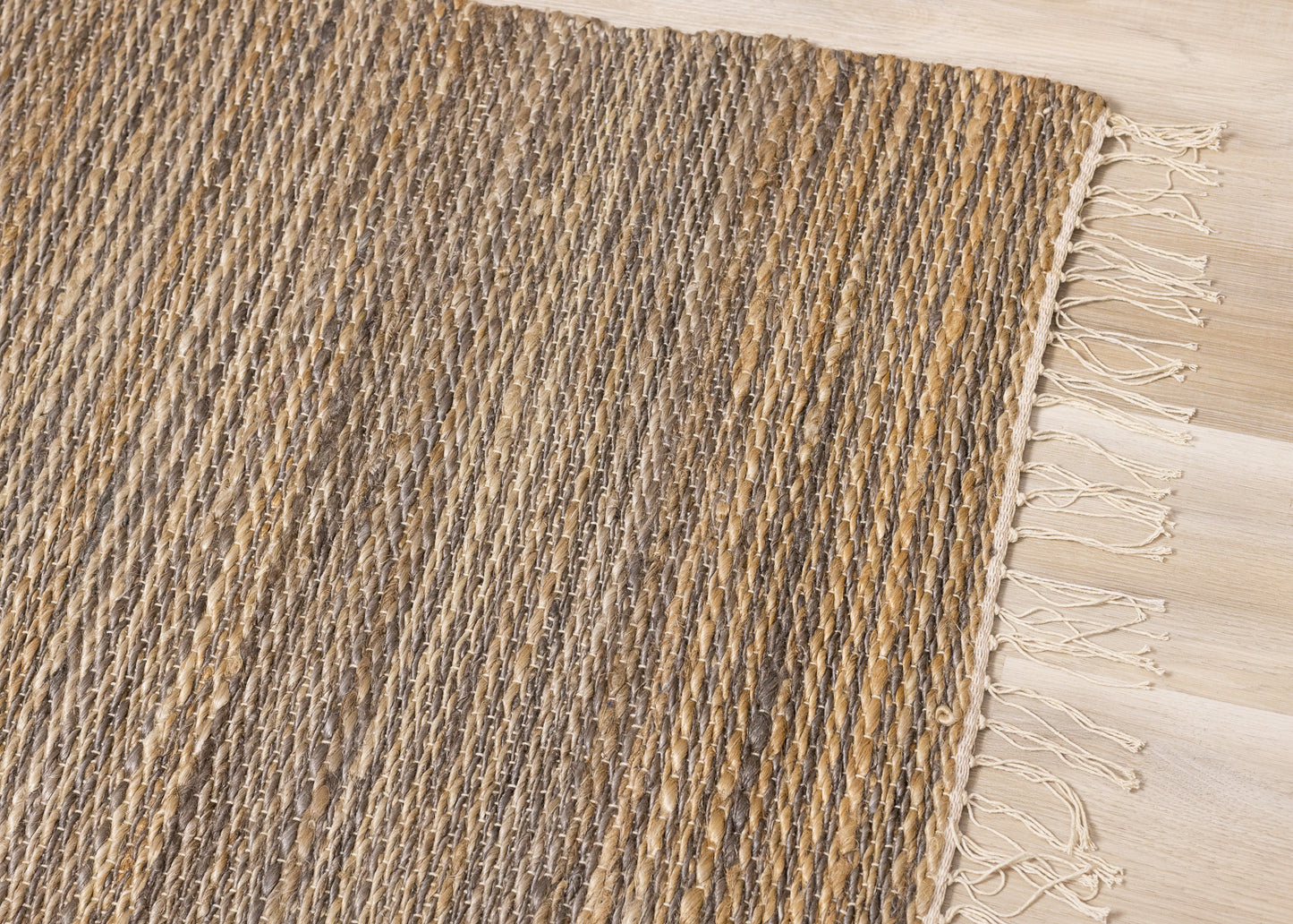 Natural Tonal Solid Taupe Area Rug