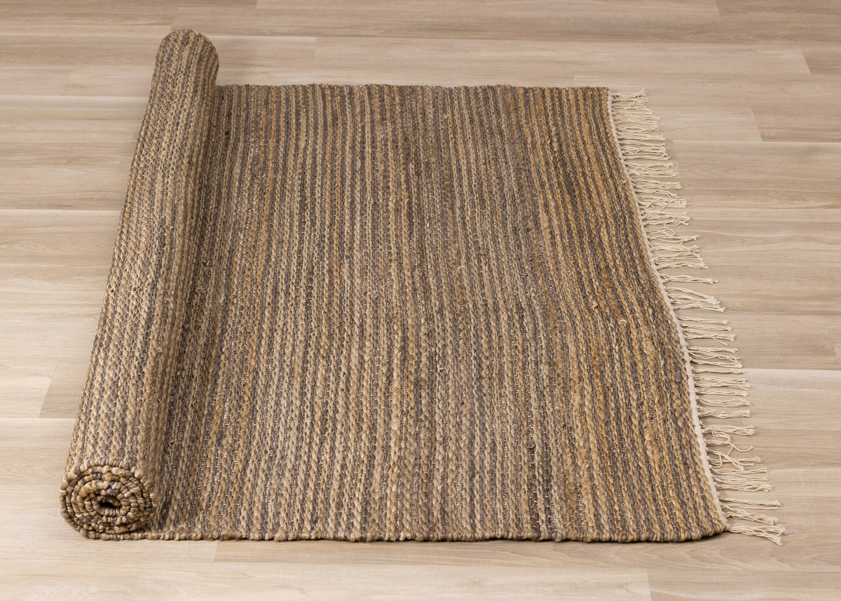 Natural Tonal Solid Taupe Area Rug
