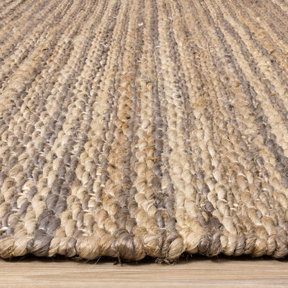Natural Tonal Solid Taupe Area Rug