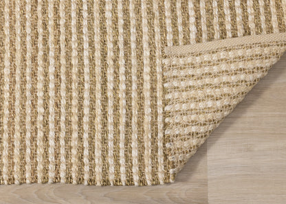 Contemporary Tonal/Solid Beige Area Rug