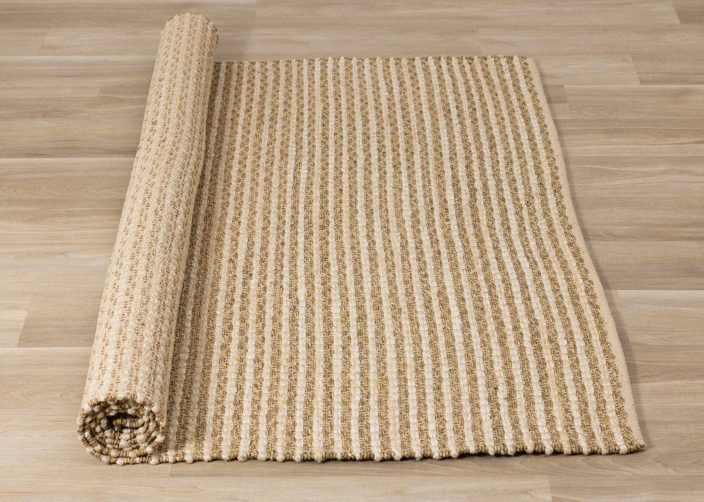 Contemporary Tonal/Solid Beige Area Rug