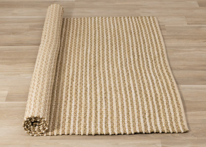 Contemporary Tonal/Solid Beige Area Rug