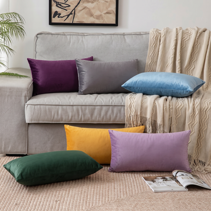 Soft Velvet Corail Pillow with Insert & Cover