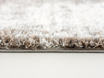 Sumi Abstract Contemporary Grey and White Indoor Rug