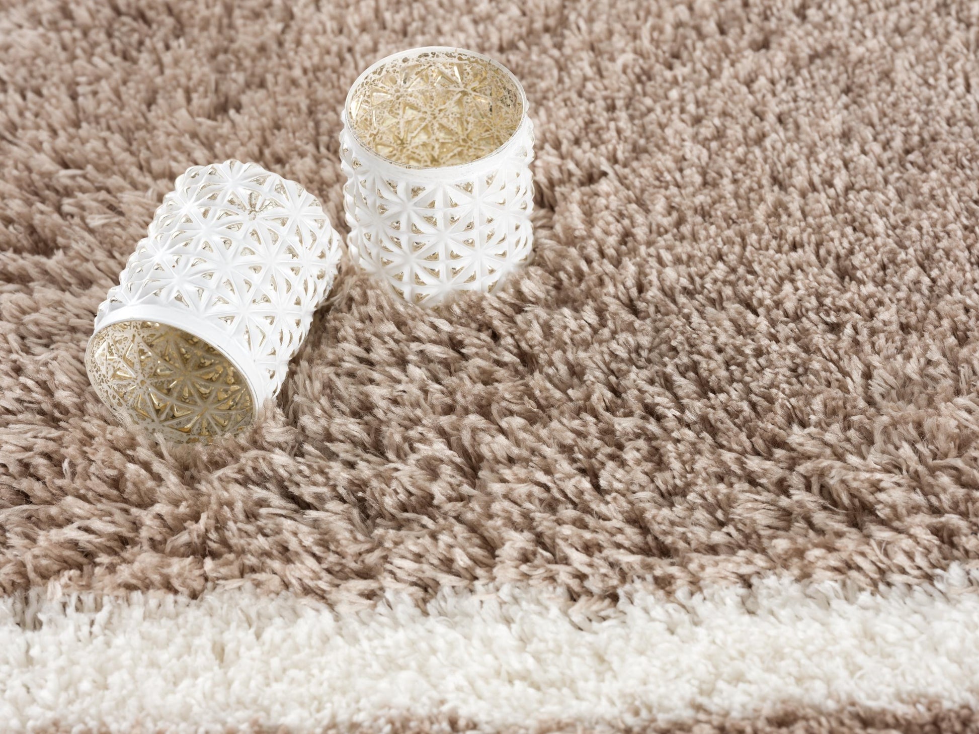 Terra Trellis Comtemporary Brown and White Indoor Rug-9