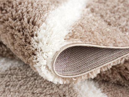 Terra Trellis Comtemporary Brown and White Indoor Rug-10
