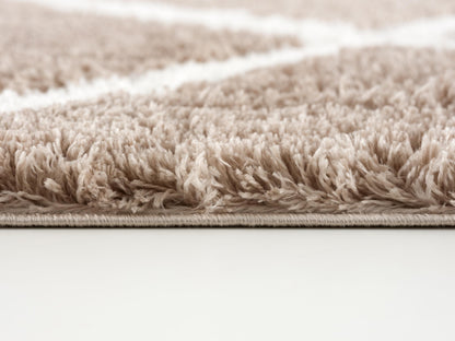 Terra Trellis Comtemporary Brown and White Indoor Rug-11