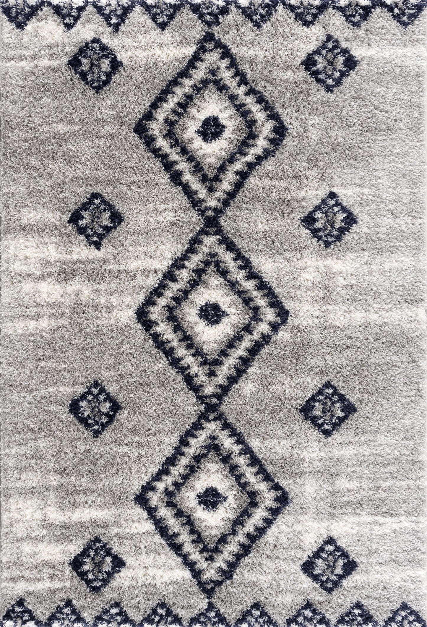 Azel Moroccan Contemporary Grey and Blue Indoor Rug-3