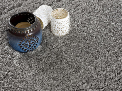 Asahi Solid Contemporary Grey Indoor Rug-9