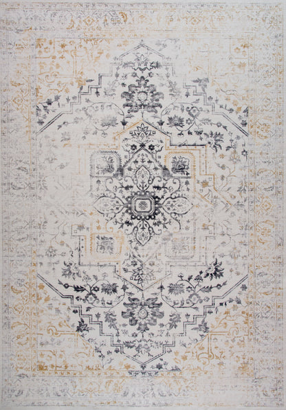 Aruba Traditional Distressed Cream Rug