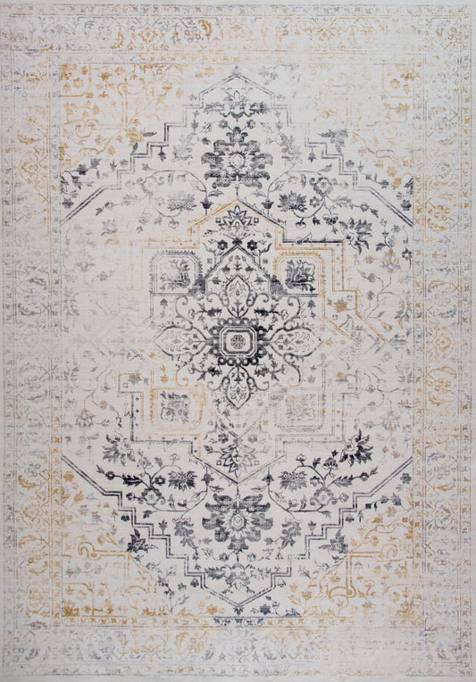 Aruba Traditional Distressed Cream Rug