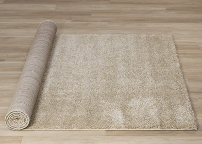 Modern Tonal Solid Beige Area Rug-6